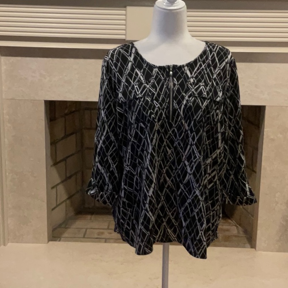 Black and White Women's Top